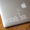 Rescued Dog Decals With White Logo